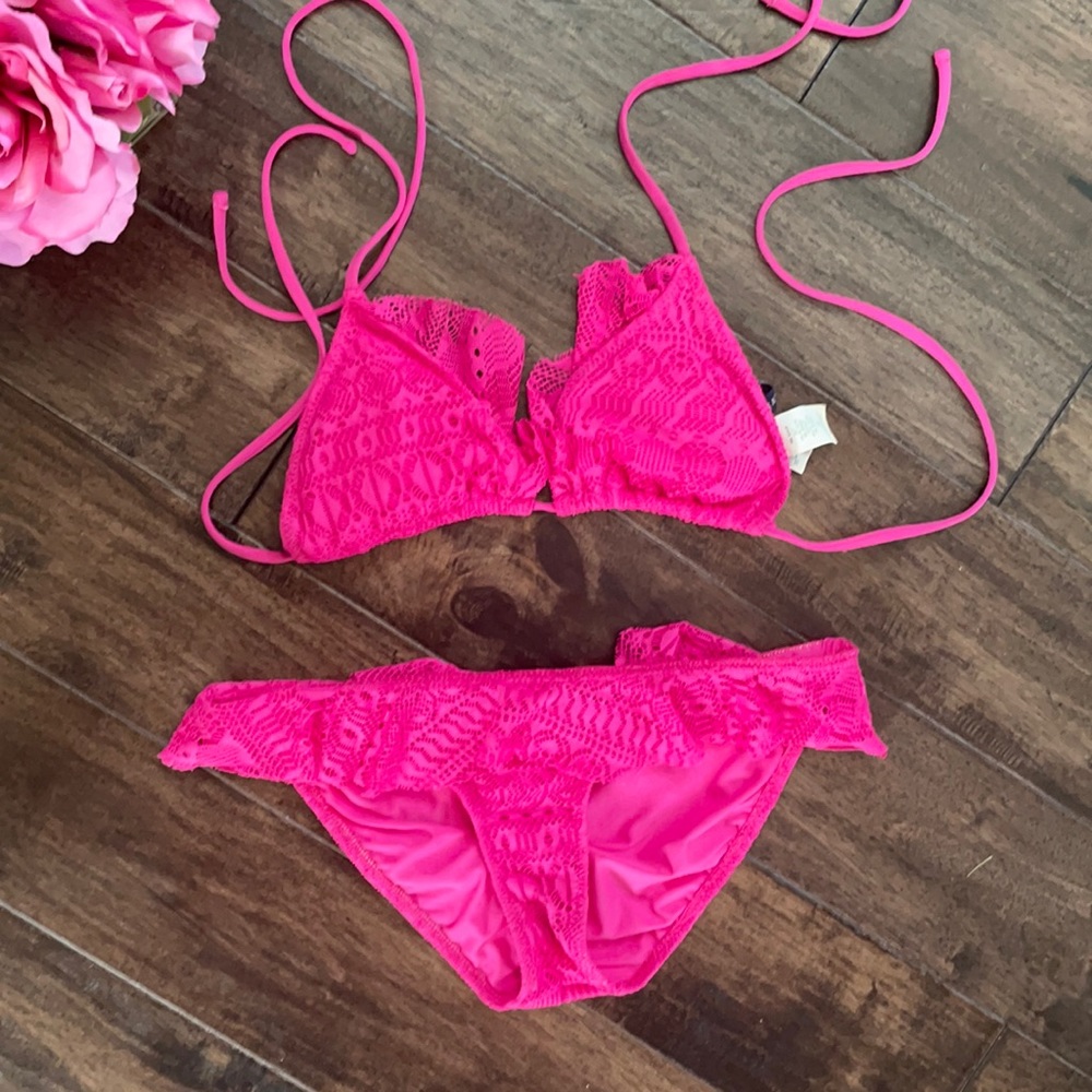 Ralph Lauren lace pink bikini